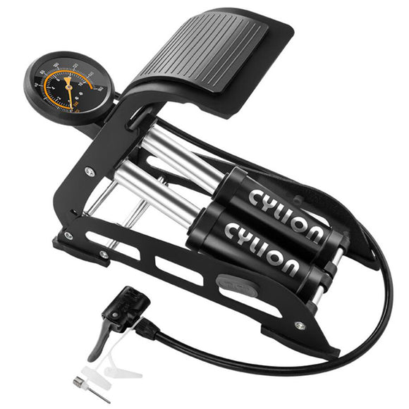 CYLION Universal Car Motorcycle Bicycle Foot Air Pump