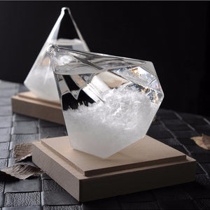 Weather Forecast Crystal Bottle Transparant Water Drop Storm Glass Home Office Decorations