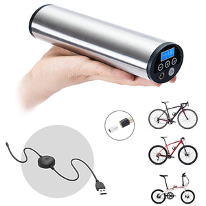 CYCPLUS 2 in 1 150PSI Hand-held USB Rechargeable Automatic Air Inflator for All Models Bike Pump