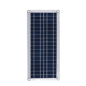 12V 30W IP65 Waterproof PolycrystallinePET Solar Panel with 4xSuckers+Cables for 5V USB Output