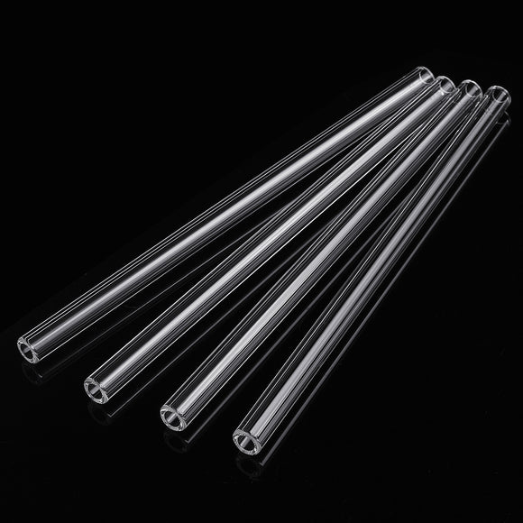 4Pcs 200mm OD 10mm 2mm Thick Wall Borosilicate Glass Blowing Tube