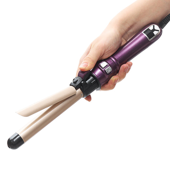 25mm Professional Auto 360 2-Way Rotating Curling Iron Hair Brush Curler Hair Curler