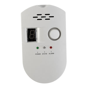 LED Display Sensitivity LPG LNG Coal Gas Leak Detector Alarm Monitor Alarm Sensor