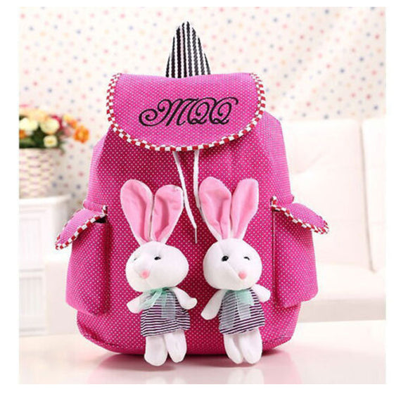 Lace Color Canvas Rabbit Bag Backpack Shoulder bag For Women