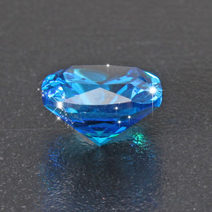 Unheated Artificial Ceylon Blue Sapphire 8.71 Carats Cushion Shape 10x10mm Decorations