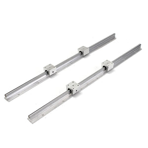 2Pcs SBR12-700mm Linear Bearing Slide Rails Linear Guide + 4Pcs SBR12UU Blocks For 3D Printer CNC