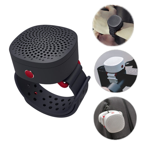 ManlnWhite Mini Portable Wristband Wireless bluetooth Speaker Heavy Bass Handsfree Outdoors Speaker