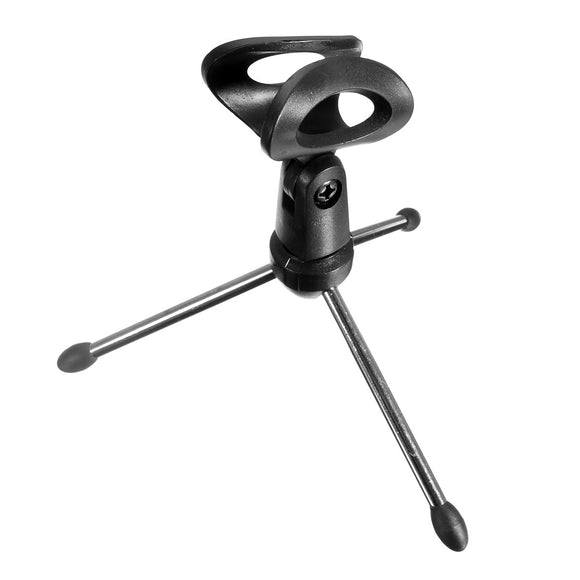 Detachable Design Desktop Mic Microphone Tripod Stand Holder Bracket Foldable