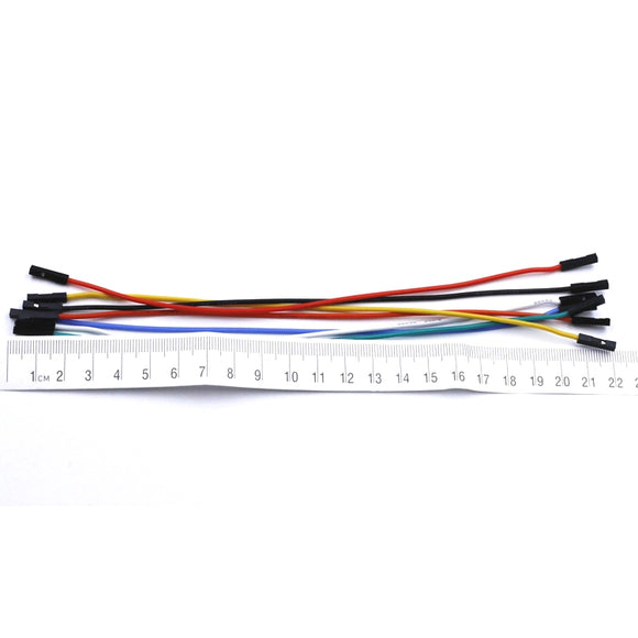 10 PCS 20cm 200mm 1P 2.54mm Dupont Female to Female Silicone Wire Cable DIY For RC Airplane Racer