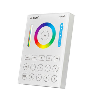 Milight B8 8-Zones Wall Mount Smart Panel LED Dimmer Controller Work With RGB+CCT Floodlight Bulb