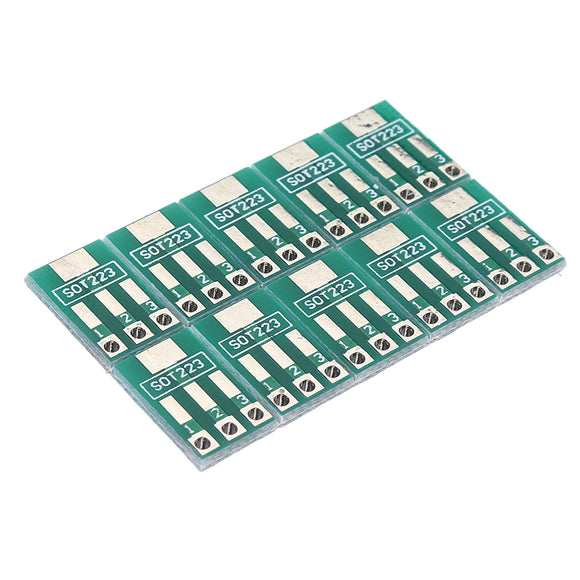 30pcs SOT89/SOT223 to SIP Patch Transfer Adapter Board SIP Pitch 2.54mm PCB Tin Plate