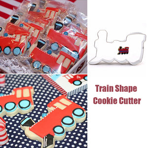 Train Shape Stainless Steel Cookie Cutter Cake Baking Mold