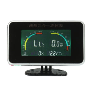 Universal Car LCD 4 in 1 Linked Gauge Electronic Digital Display