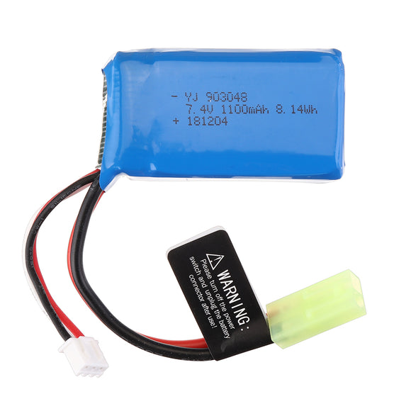 PXtoys 7.4V 1100mAh 25C 2S Lipo Battery Odakiya Plug for 9300/9301/9302/9303/9303-1 1/18 Rc Car Parts PX9300-32