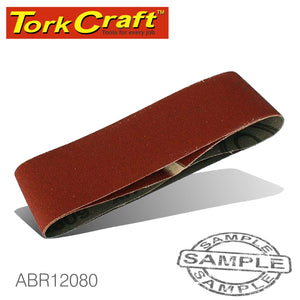 SANDING BELT 75 X 610MM 80GRIT 2/PACK