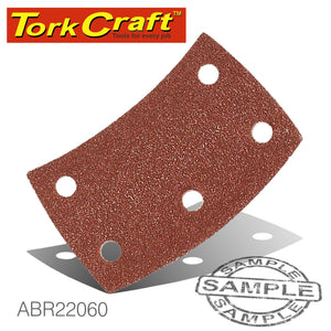 SANDING PADS CURVED 60 GRIT HOOK AND LOOP