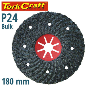 VULCANIZED FIBRE DISC 180MM 24 GRIT BULK