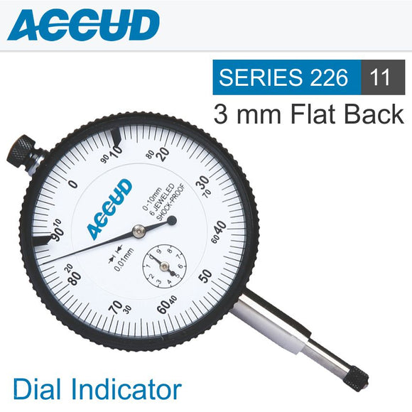 SHOCKPROOF DIAL INDICATOR LUG BACK 3MM