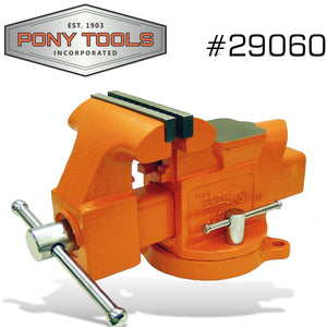 PONY 6' HEAVY-DUTY WORKSHOPBENCH VICE SWIVEL BASE