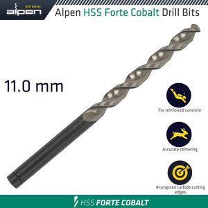 HSS FORTE COBALT DRILL BIT 11MM