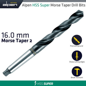 HSS SUPER 16MM MORSE TAPER 2 SHANK