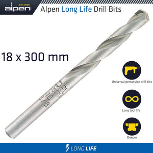 MASONRY DRILL BIT LONG LIFE 18 X 300MM