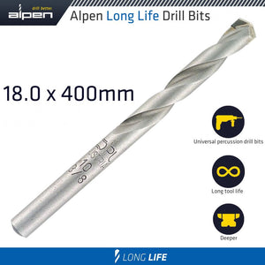 MASONRY DRILL BIT LONG LIFE 18 X 400MM