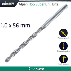 HSS DRILL BIT LONG 1 X 56MM BULK