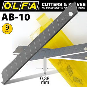 OLFA BLADES AB-10 10/PACK 9MM