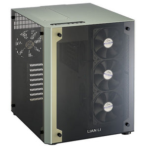 Lian-li PC-o8W GreeN+balck - 2x full-sized tempered glass panels ( side + front )