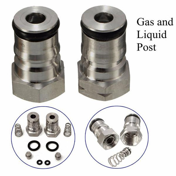 19/32-18 Gas Liquid Post and Poppet Ball Lock Keg Post Kit