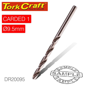 DRILL BIT HSS INDUSTRIAL 9.5MM 135DEG 1/CARD