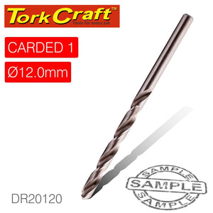 DRILL BIT HSS INDUSTRIAL 12.0MM 135DEG 1/CARD