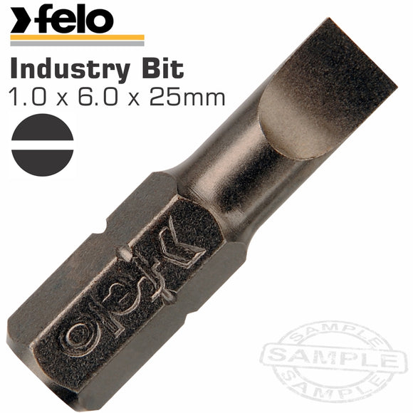 FELO SLOT SL 1.0 X 6.0 X 25MM BULK INS.BIT