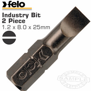 FELO SLOT SL 1.2 X 8.0 X 25MM 2PC INS.BIT