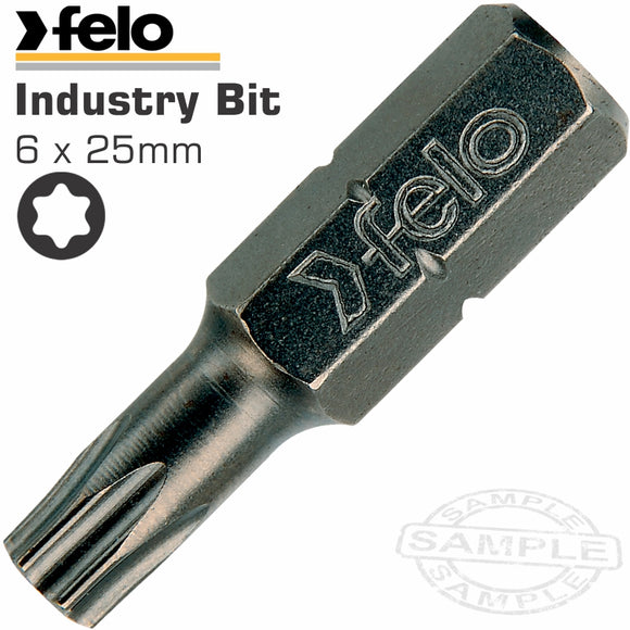 FELO TORX TX6 X 25MM BULK INS.BIT