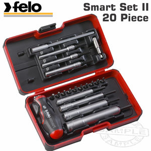 FELO 060 SMART ENG. SET 20PCS NUT DR. 1/4' STRONGBOX