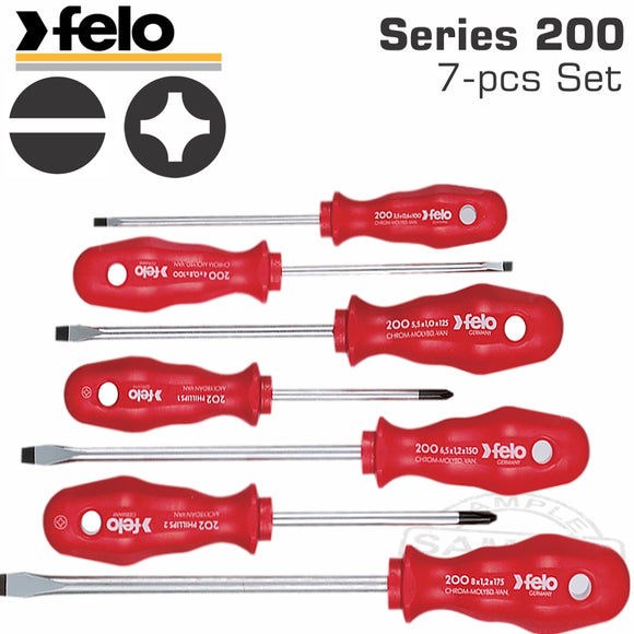 FELO 200 S/DRIVER SET 7PCE SHOCK PROOF