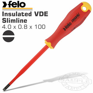 FELO 413 SL4.0X0.8X100 S/DRIVER ERGONIC SLIMLINE INSULATED VDE