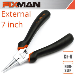 FIXMAN STRAIGHT EXTERNAL CIRCLIP PLIERS 7'/175MM