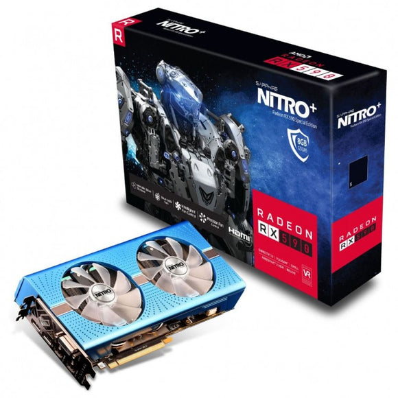 Sapphire rX-590 - Nitro+ Special edition - 8Gb Oc edition with nitro glow RGB LED + aluminum backplate