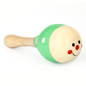 5Pcs Baby Wooden Sand Hammer Maracas Rattle Bell Instruments Toys