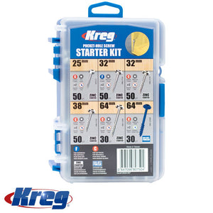 KREG POCKET-HOLE SCREW STARTER KIT 260PCE