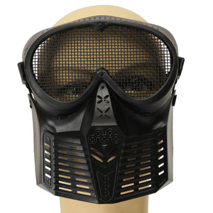 Hunting Biker Airsoft Paintball Tactical Full Face Guard Mesh Mask