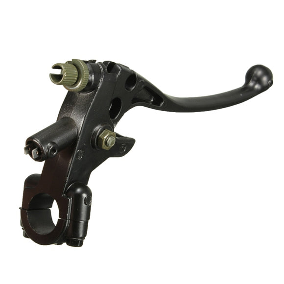 Universal 7/8 22mm Motorcycle Handlebar Brake Lever Master Left Side With Mirror Holder