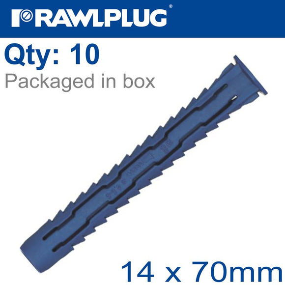 UNIVERSAL NYLON PLUG X14MMX70MM X10-BOX