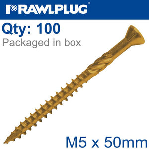 R-DSX SCREWS M5 X 50X30 GINGER RUSPERT X100-BOX