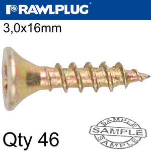 R-TS HARDENED SCREW 3.5X16MM X46 PER BAG