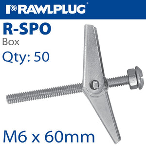 SPRING TOGGLE+SCREWS M6X60 X50-BOX