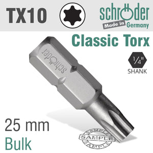 TORX TX 10 CLASSIC BIT 25MM